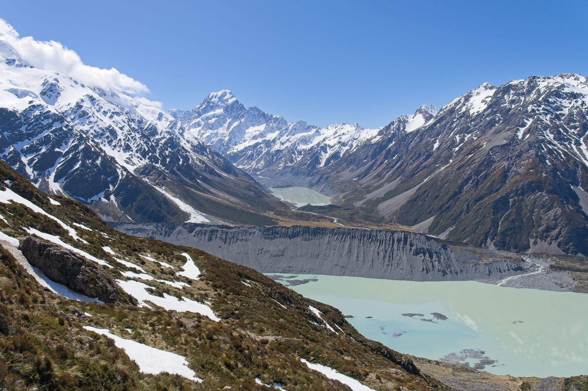 Aoraki Mount Cook alpine peak