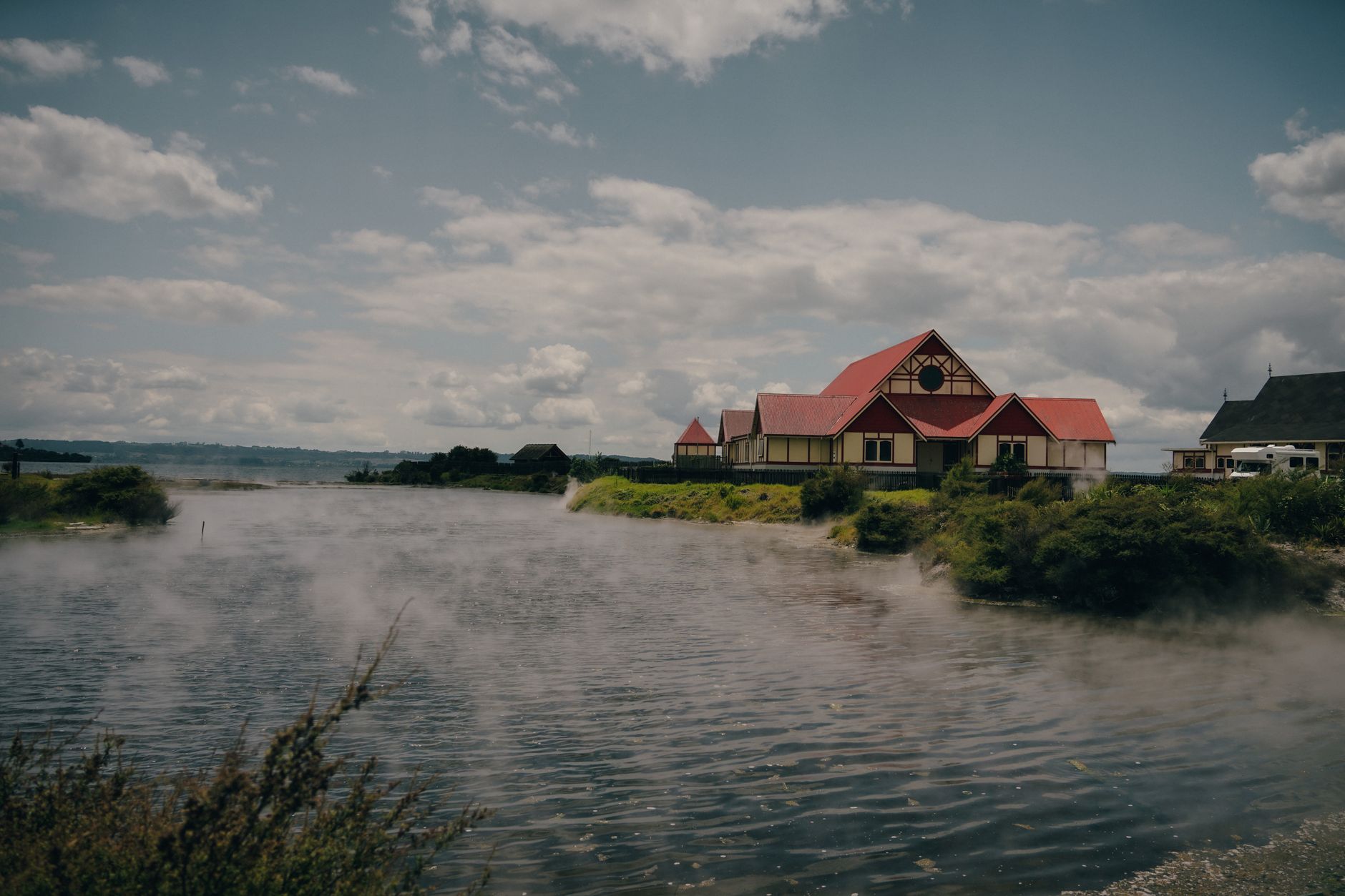 Rotorua Geothermal Valley steam